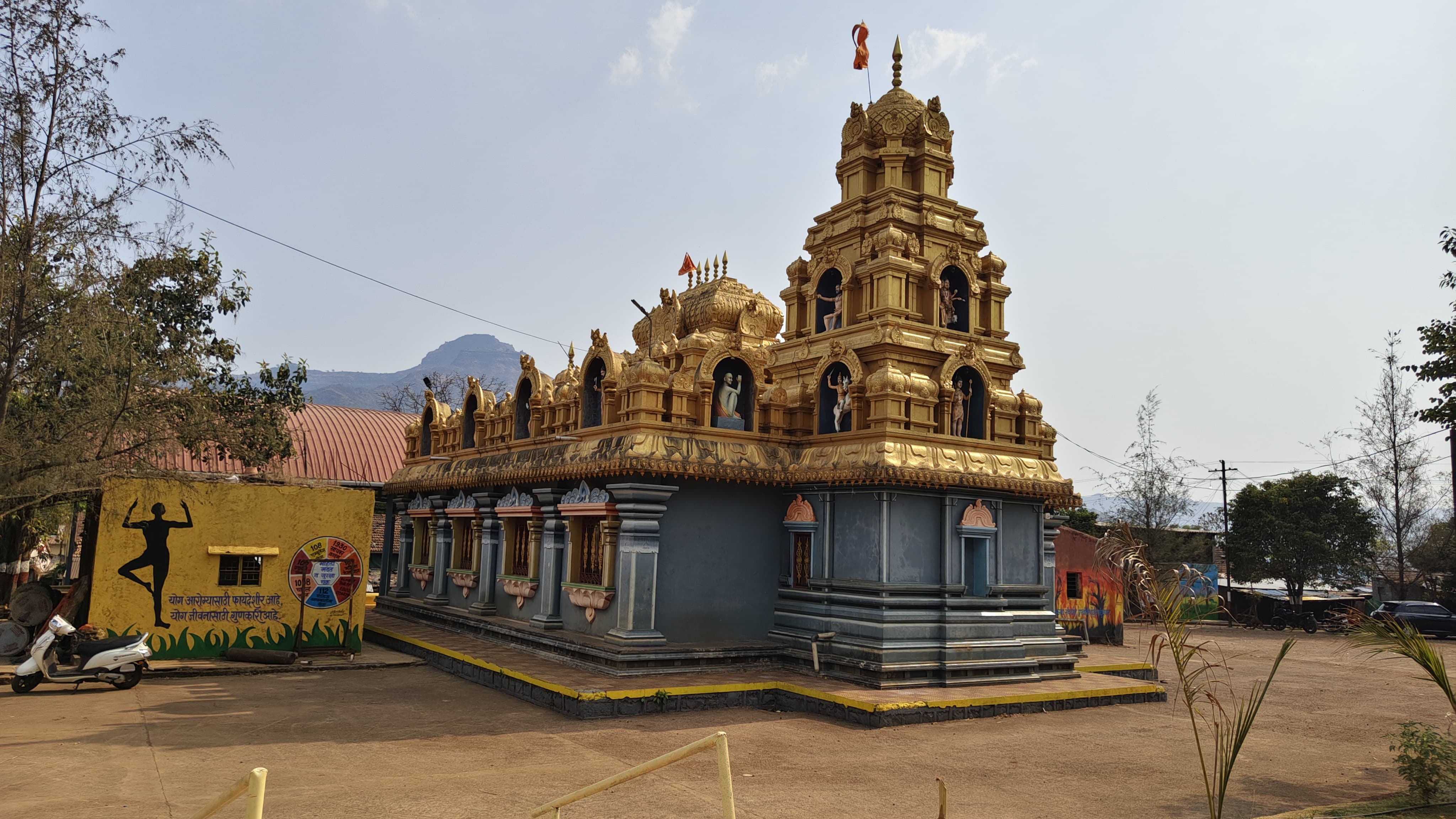Renovated village temple